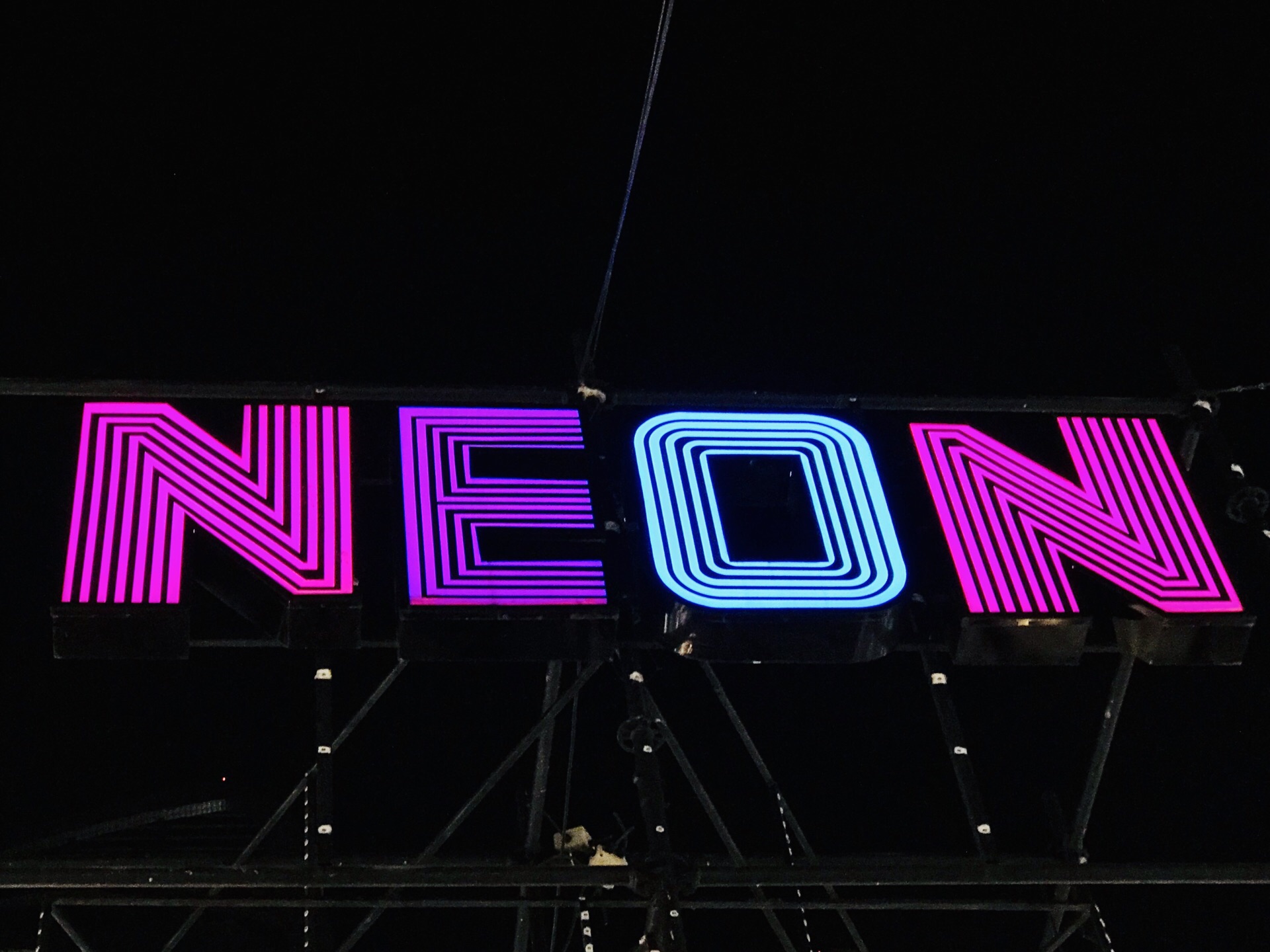 talad neon downtown night market