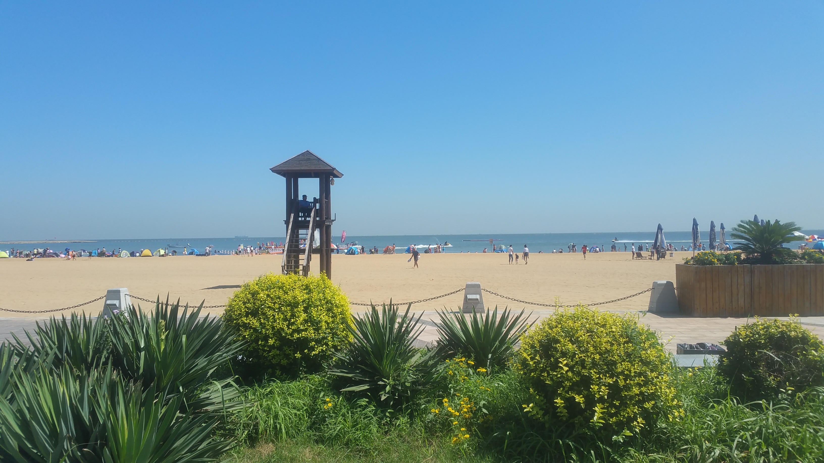 天津东疆湾沙滩公园图片