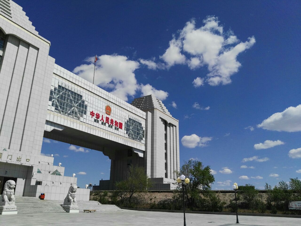 满洲里国门景区