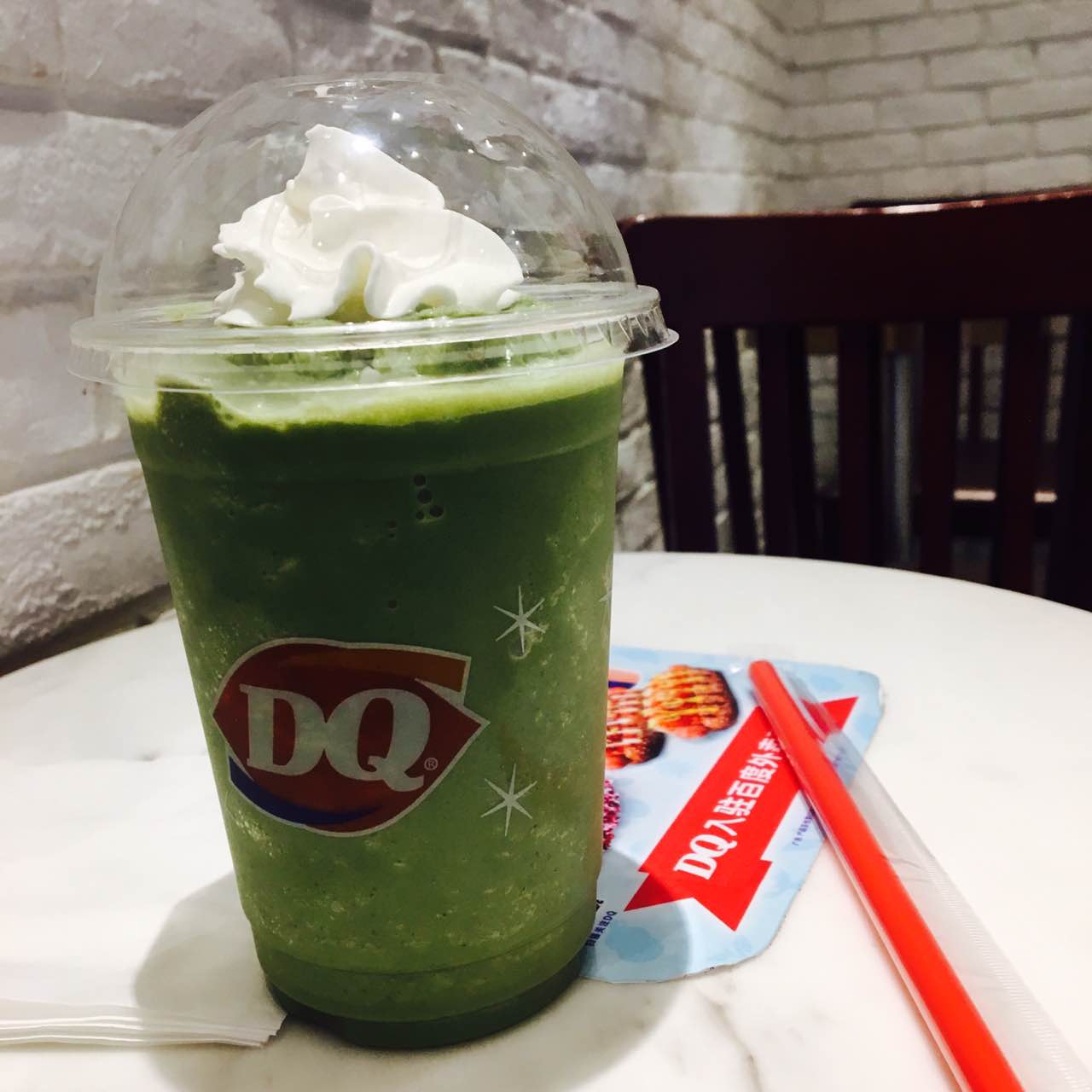 【携程美食林】保定dq冰淇淋(万博店)餐馆,小小的一朵奶油花,和图片不