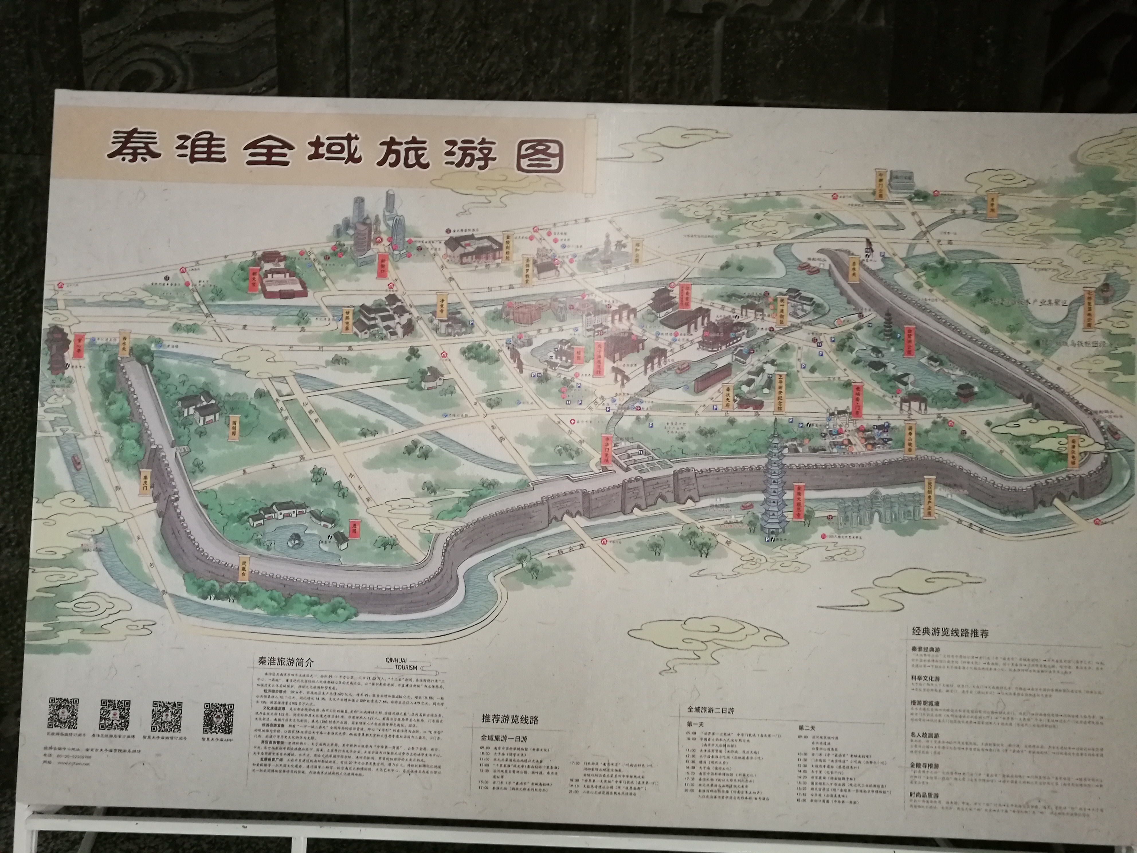 秦淮河全线图图片
