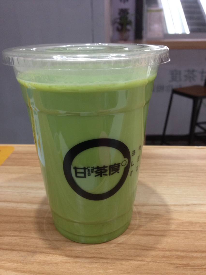 抹茶拿铁味道不错!