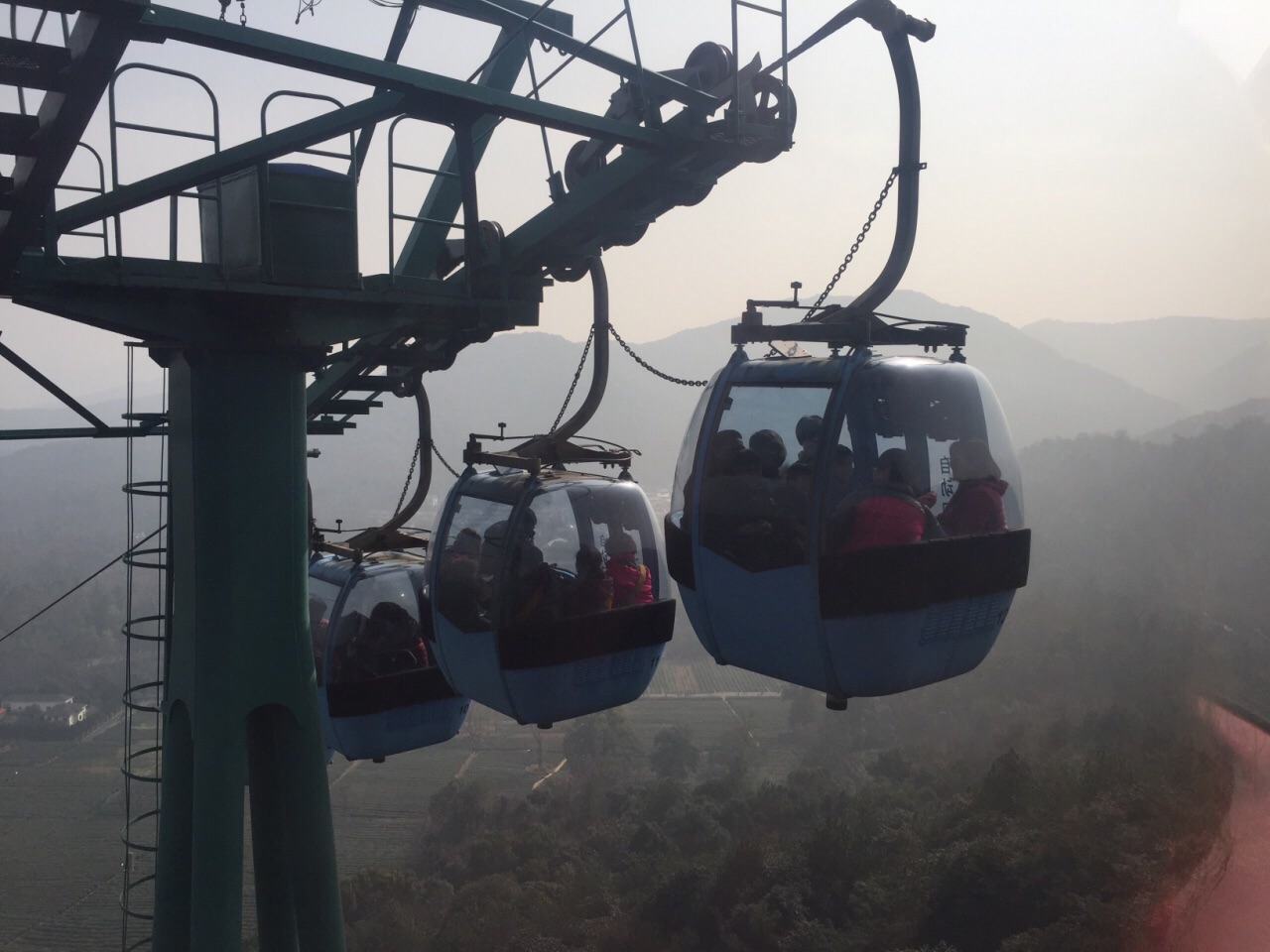 【携程攻略】杭州北高峰景点,来了那么多次，第一次上山顶……坐了个似的索道……北高峰观景台，不…