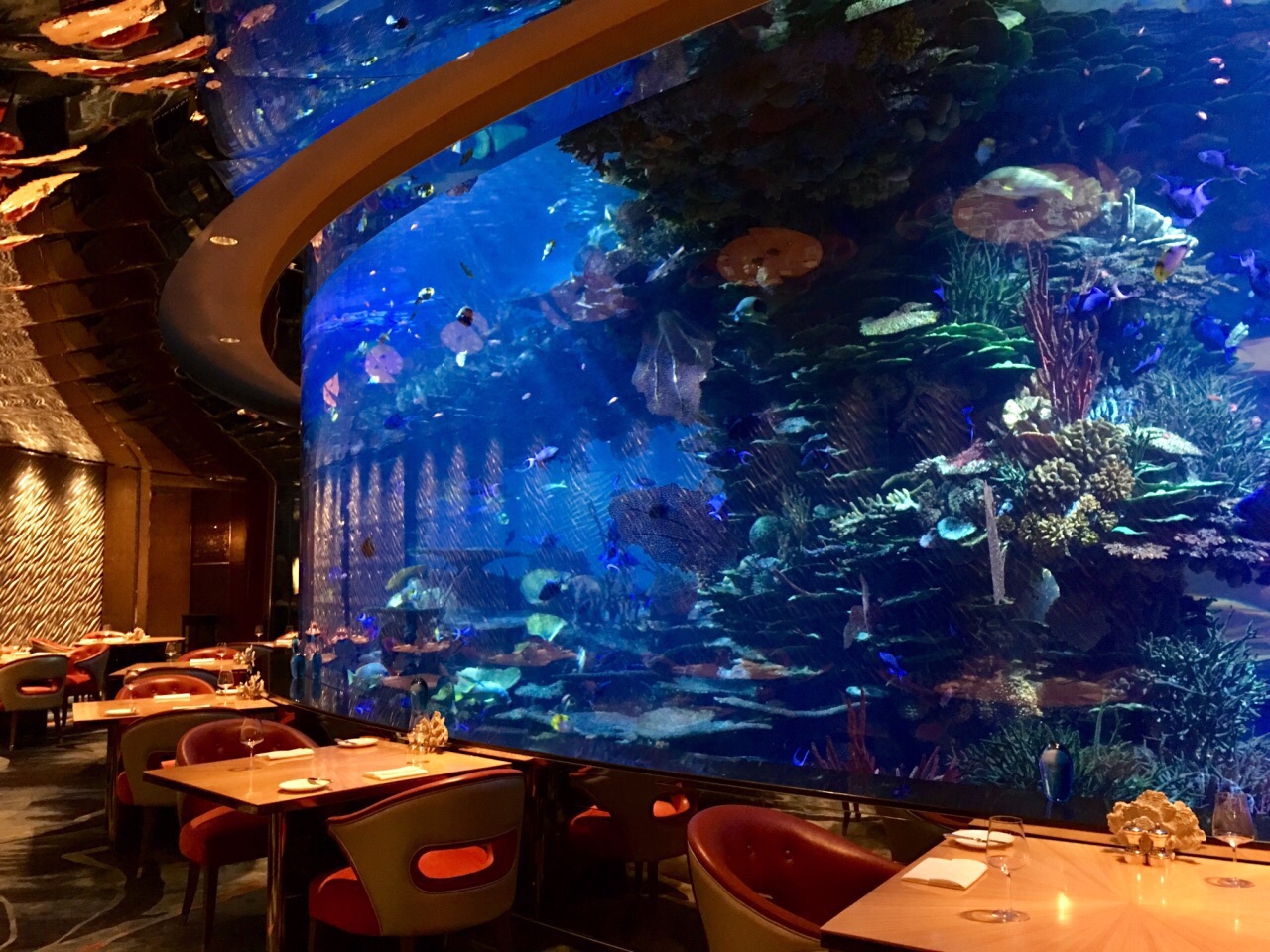 海洋主题餐厅包厢效果图_3V橘-站酷ZCOOL