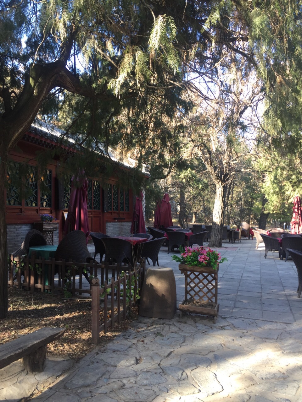 【携程美食林】北京问松轩餐馆,香山公园里面的茶社