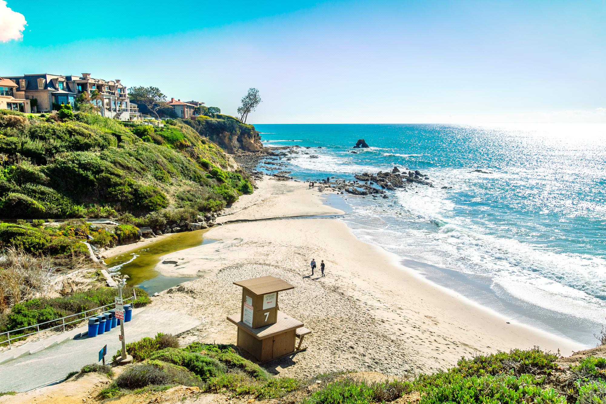 纽波特海滩corona del mar state beach攻略,纽波特海滩corona del