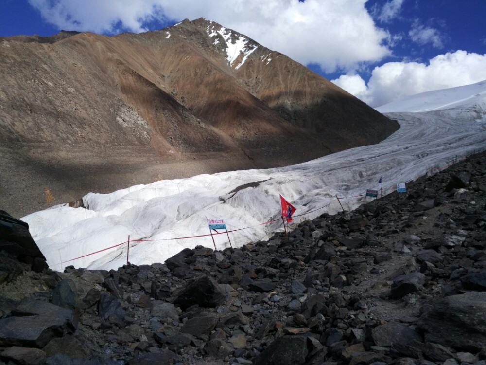 【携程攻略】嘉峪关七一冰川景点,七一冰川海拔4300米,驾车到3800的