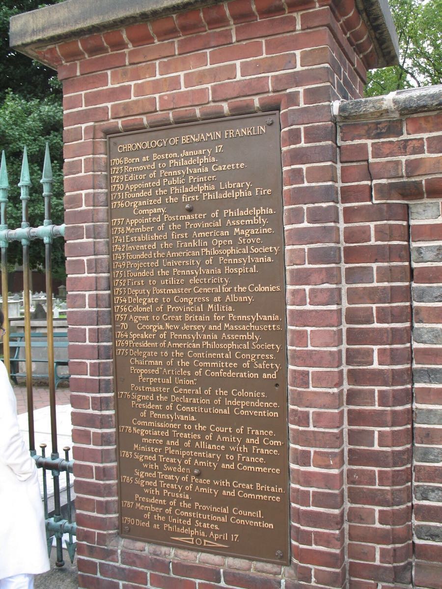 本杰明·富兰克林之墓