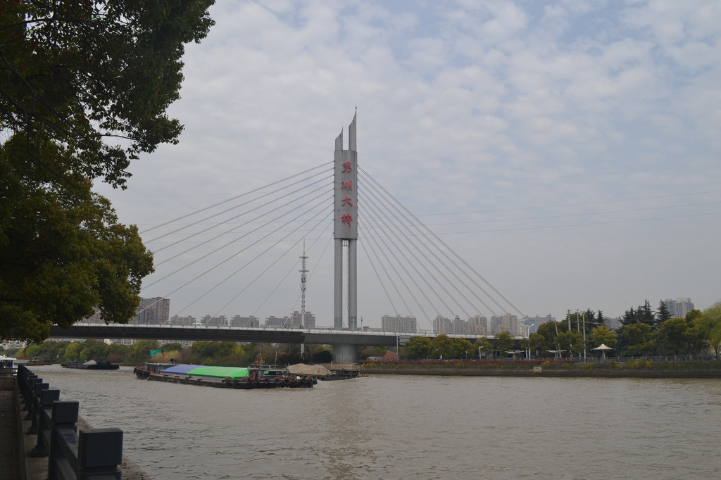 远处的蓉湖大桥