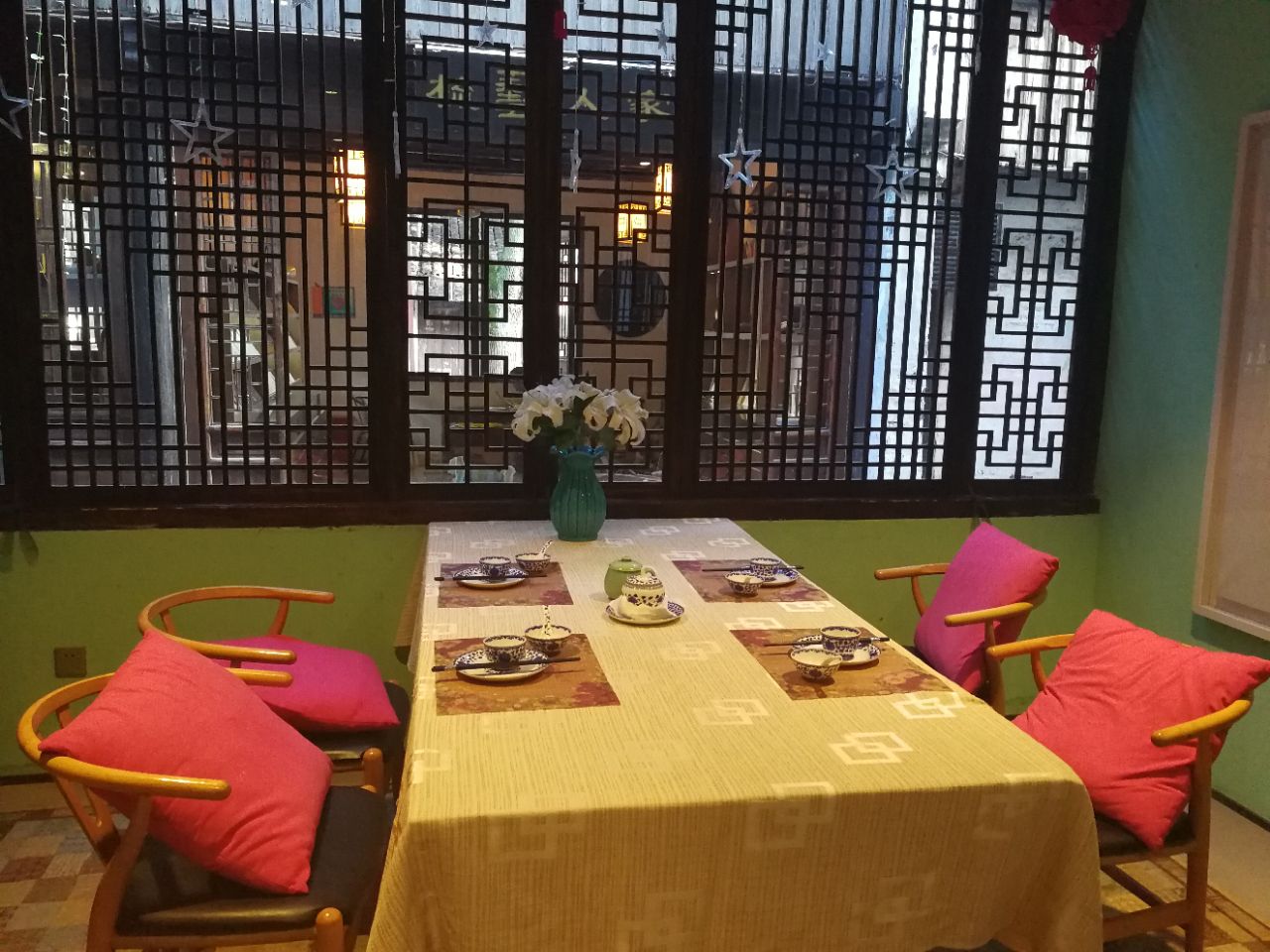 2021周庄花间堂桔梗餐厅美食餐厅,环境极佳,服务不错,菜式略