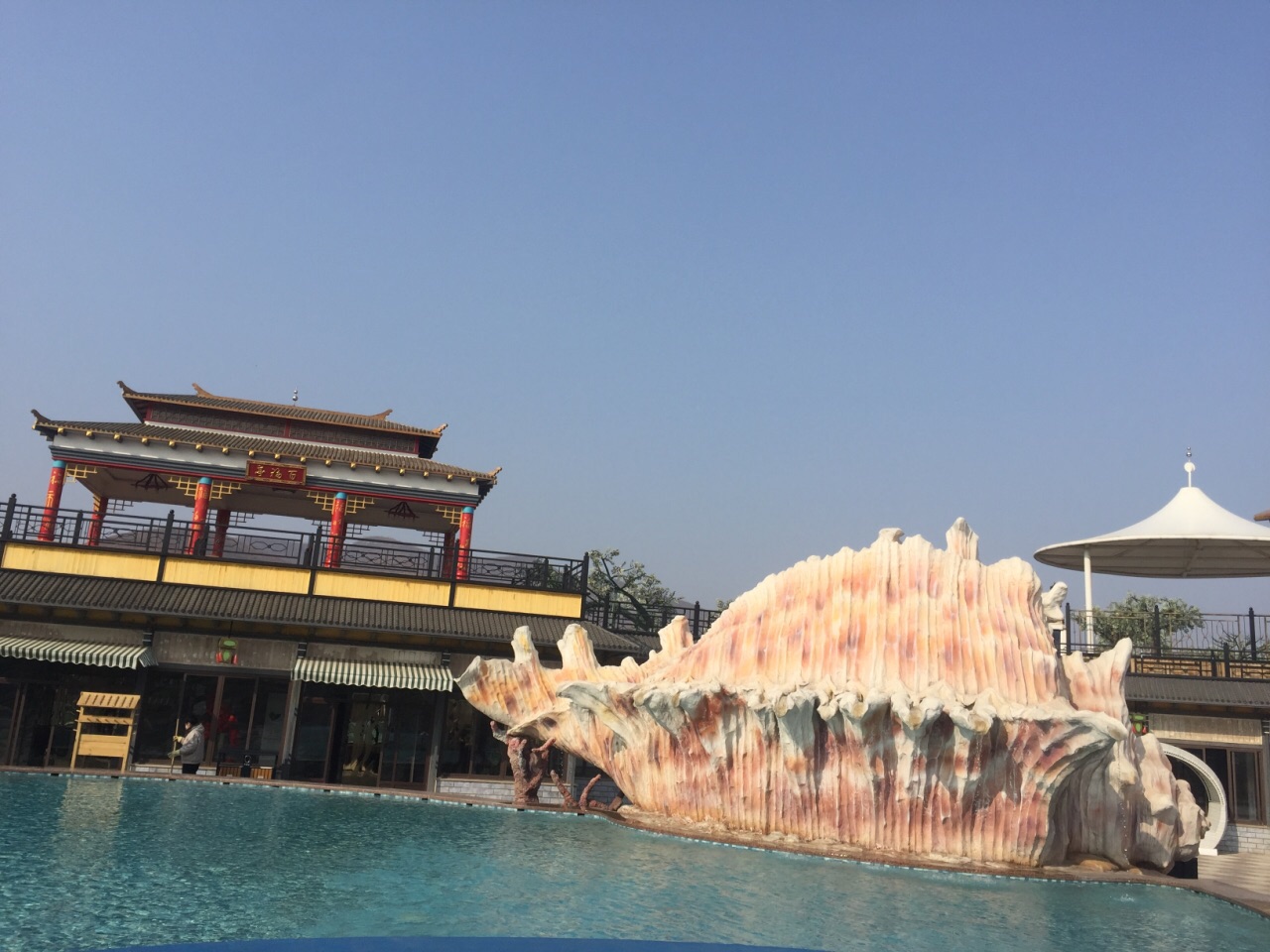 【携程攻略】辽阳一水云天温泉景点,可以带宝宝去游玩,里面有好多适合