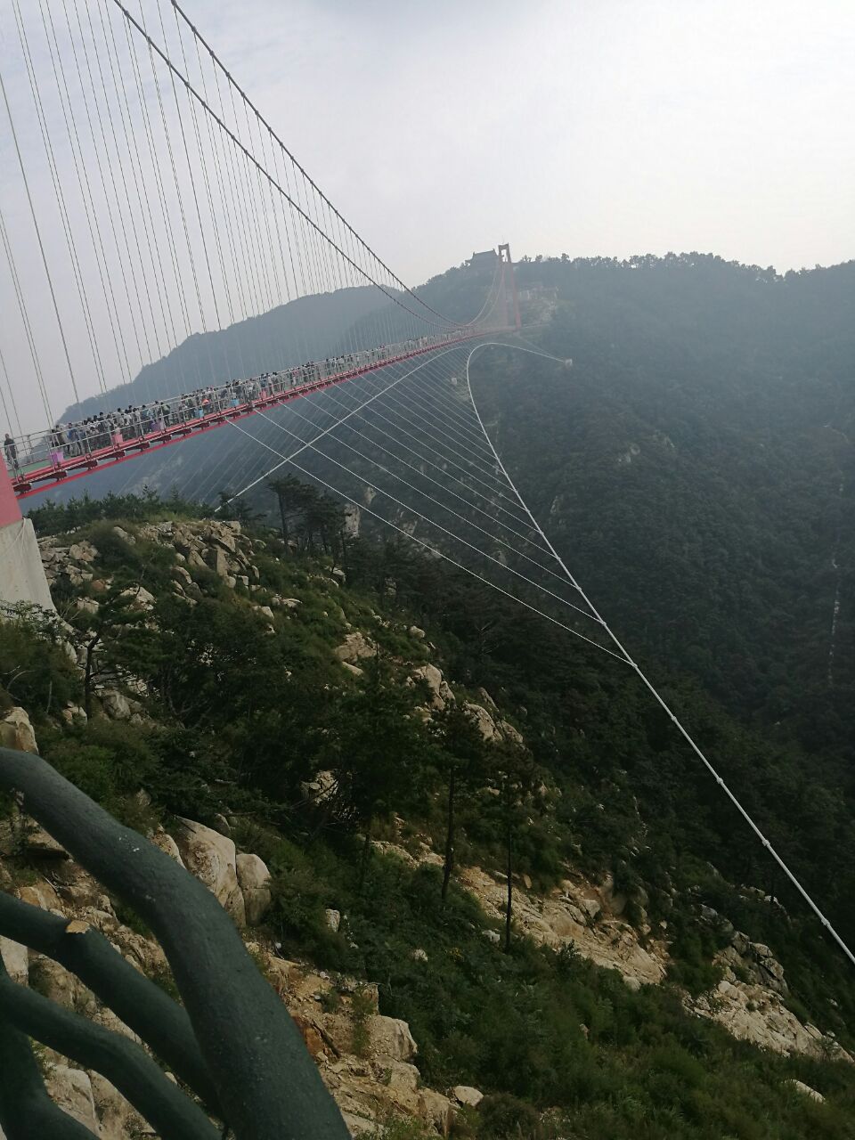 天蒙山景区玻璃栈道图片