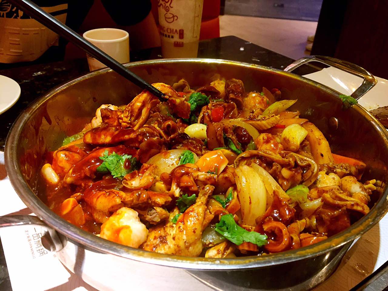 2021一品焖锅(富力广场店)美食餐厅,还不错哈 服务很周到 味道也.