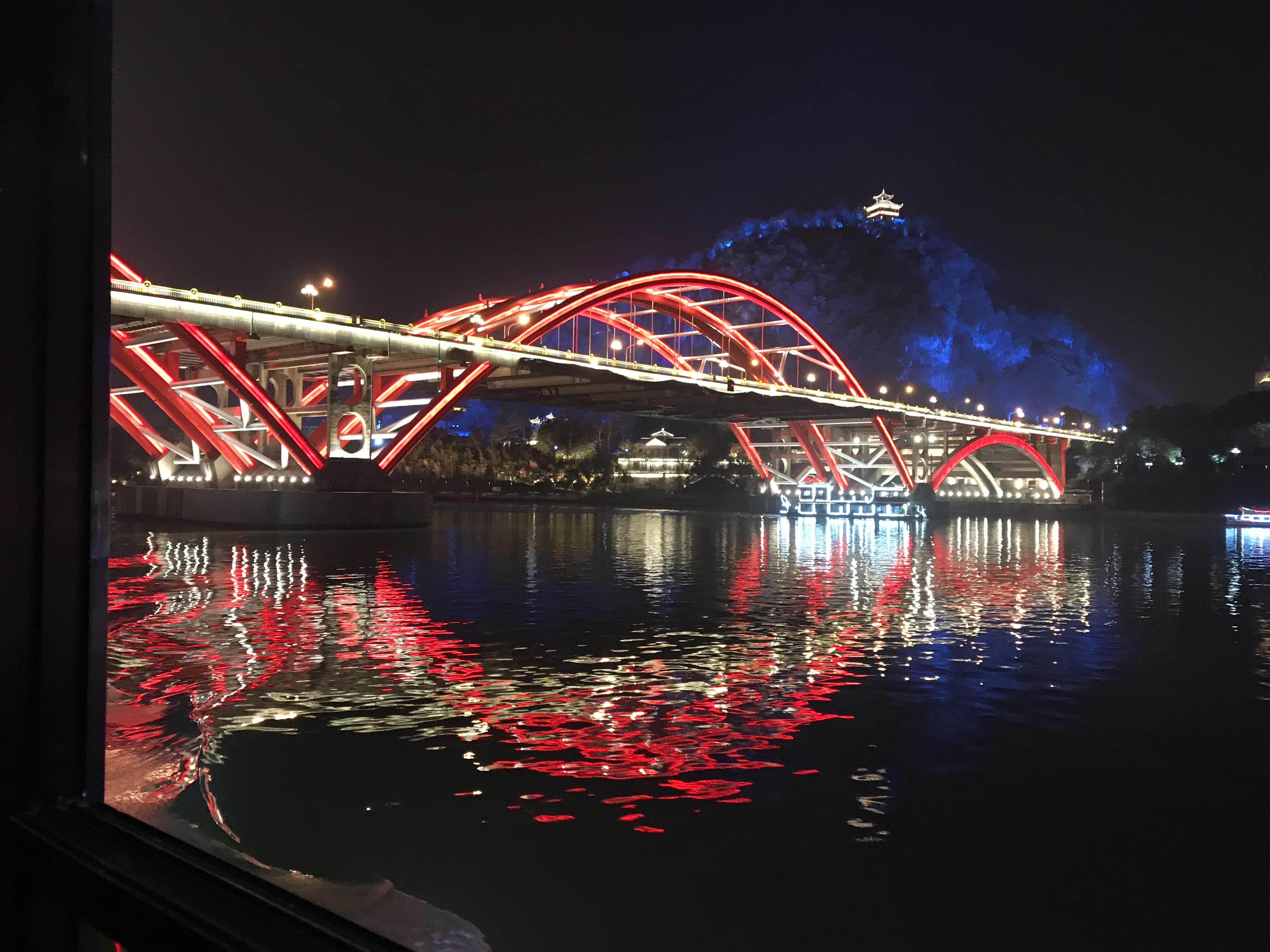 柳州夜景百里柳江图片