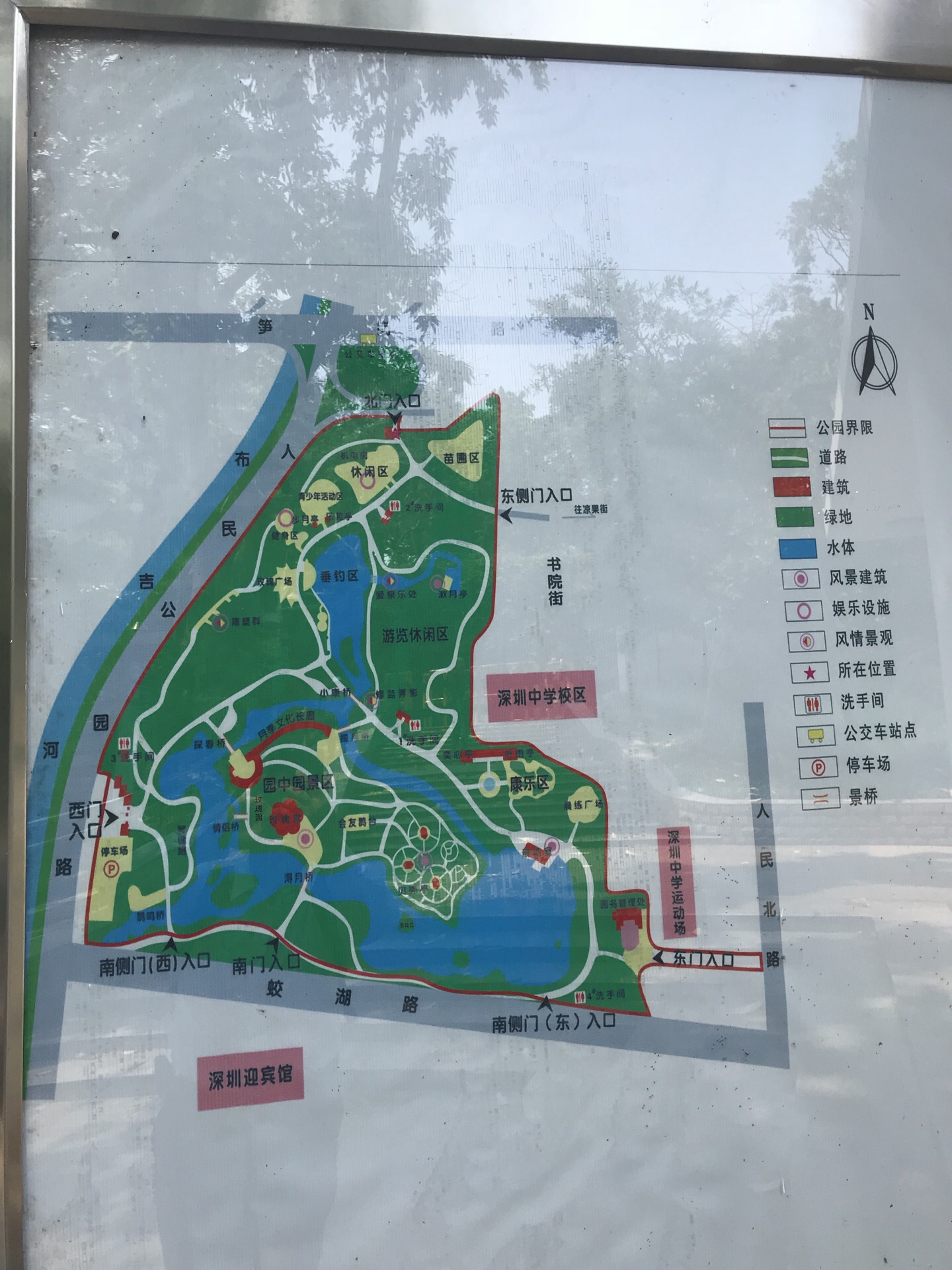 天津人民公园示意图图片