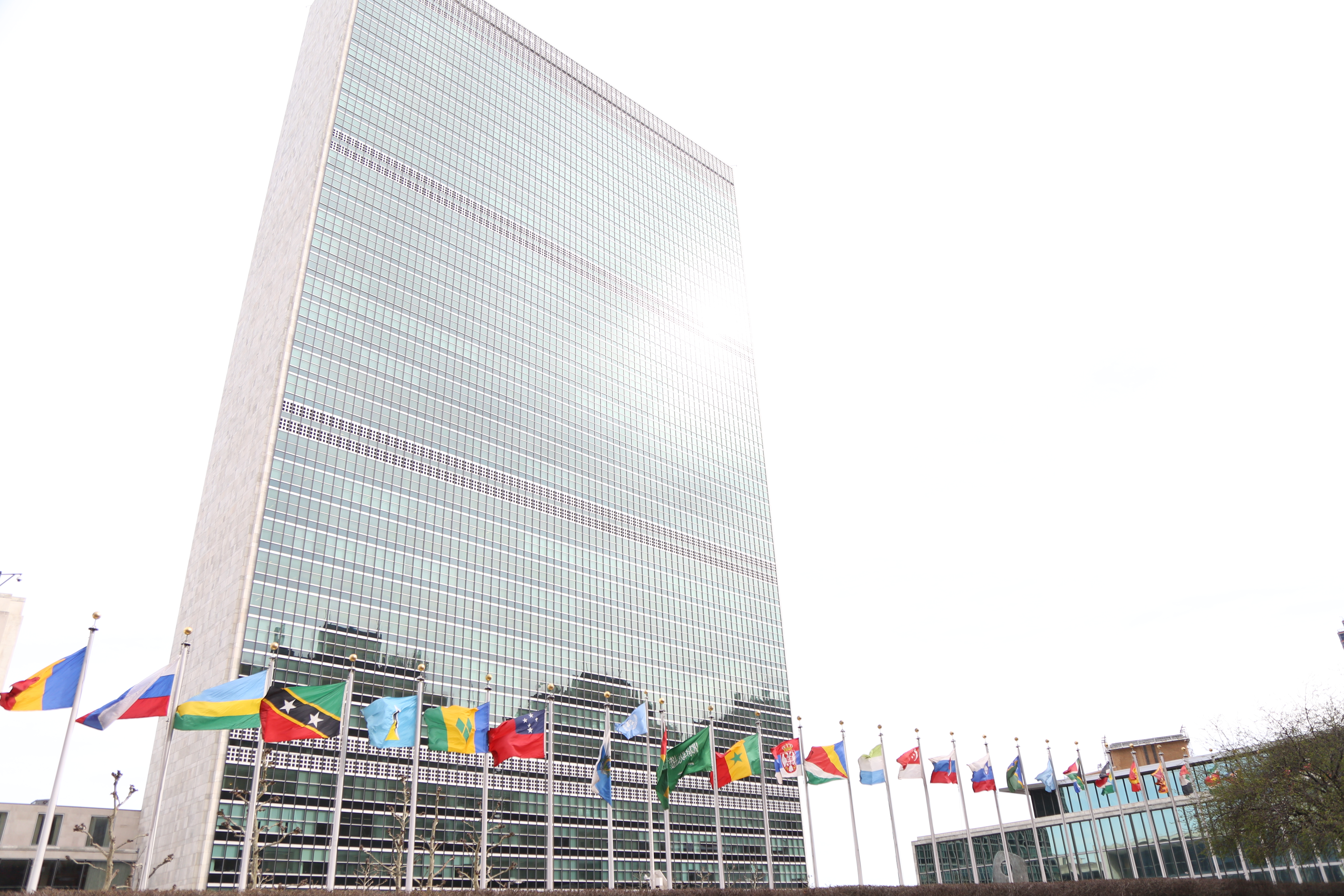 联合国总部门口图片