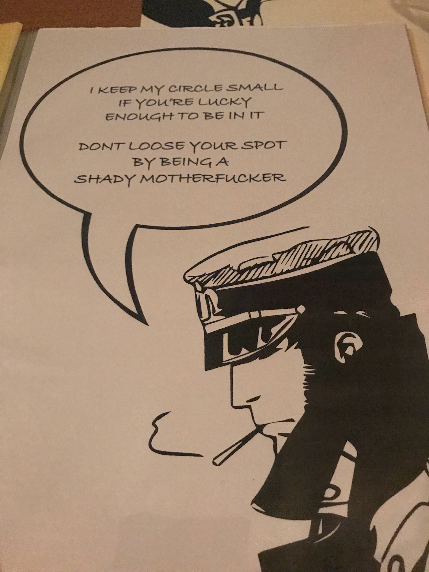 corto maltese freestyle food