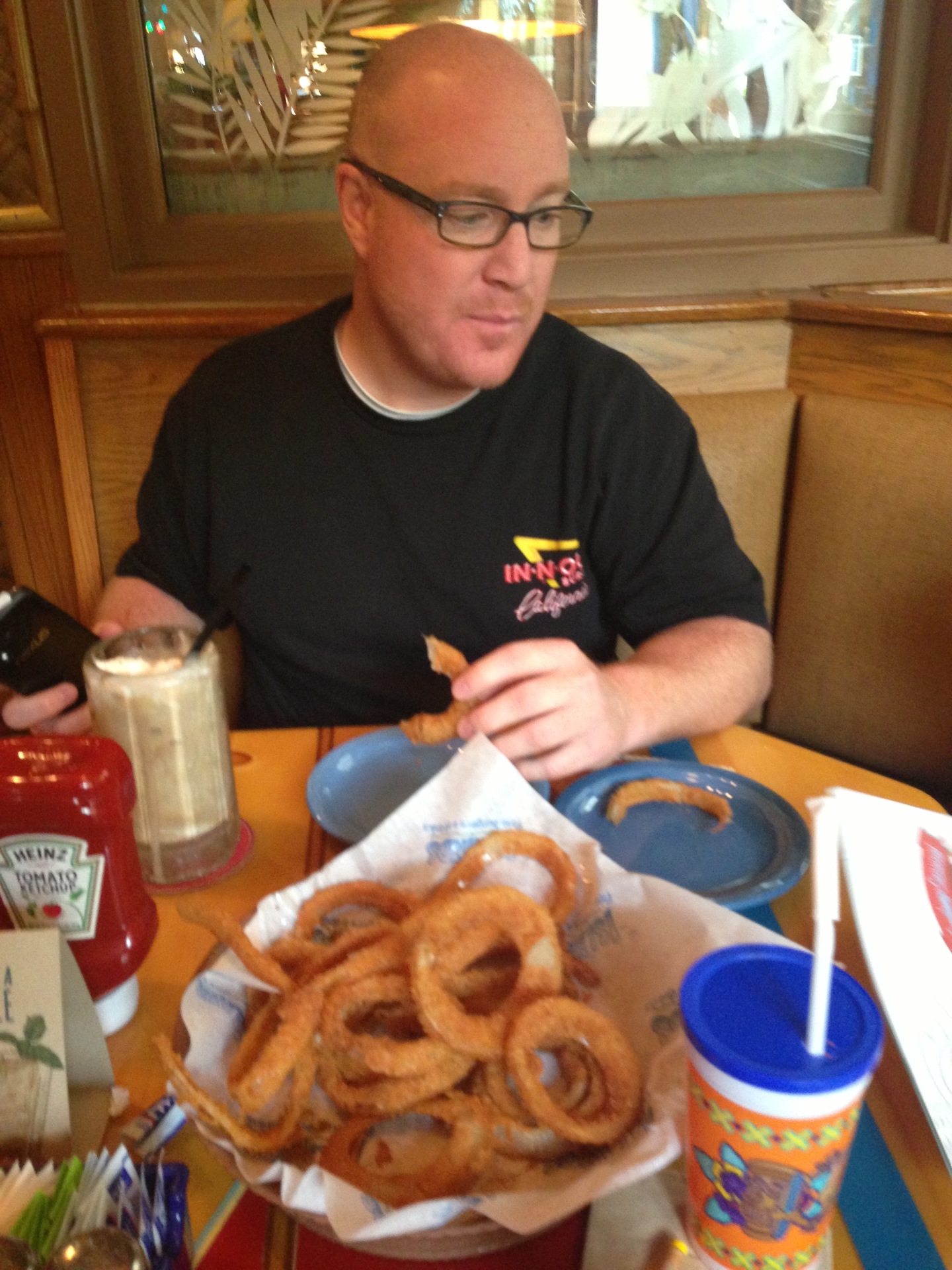 bottomless fries, bluenami and diet coke!