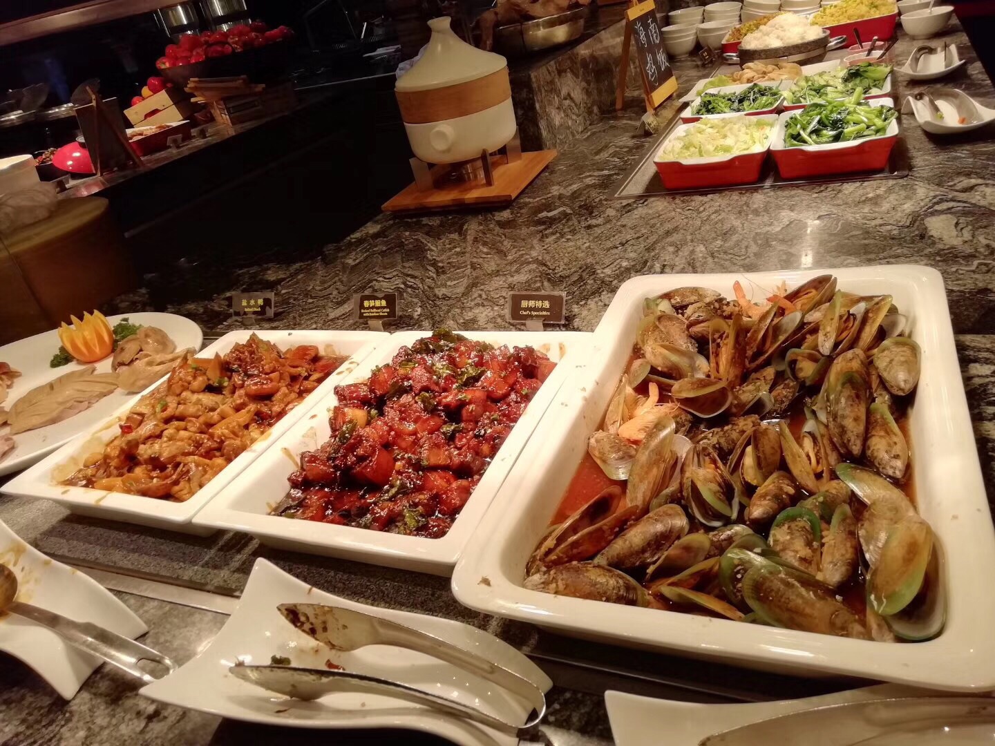 2023南京金陵饭店·金海湾自助餐厅美食餐厅,里面海鲜还是特别的新鲜