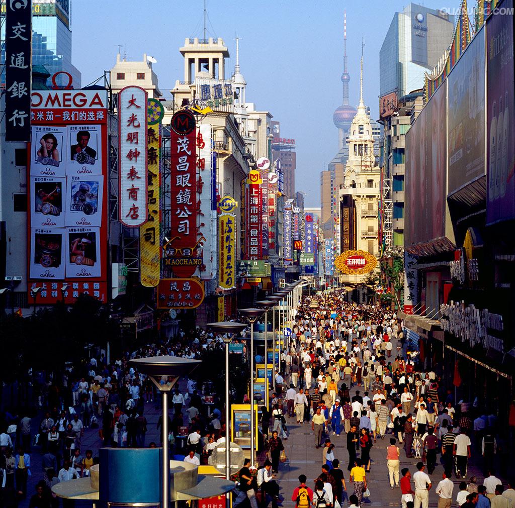 鉴赏：中国顶级步行街之上海南京路步行街__凤凰网