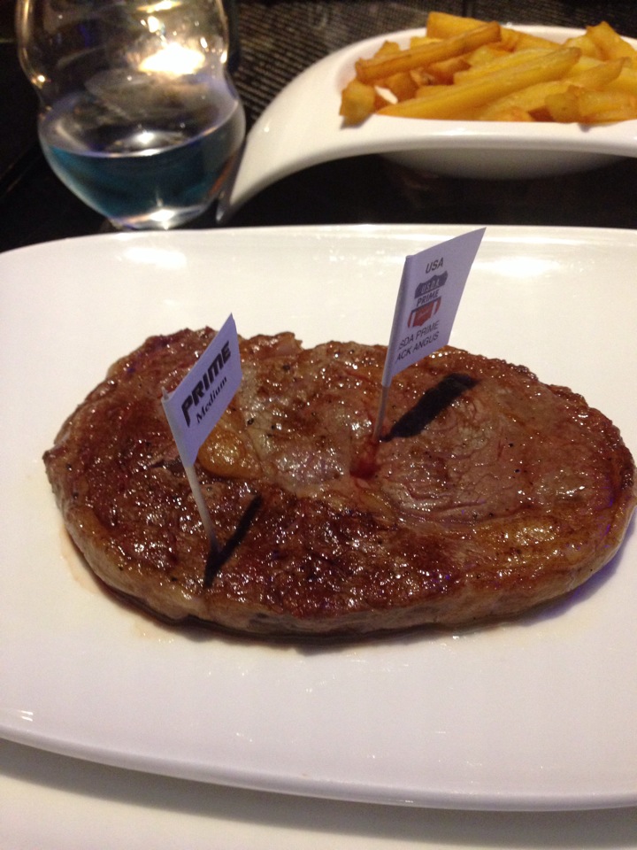 prime steak and wine