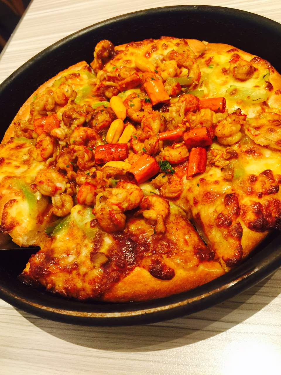 【携程美食林】福州必胜客(世欧王庄店)餐馆,新品小龙虾披萨好好吃