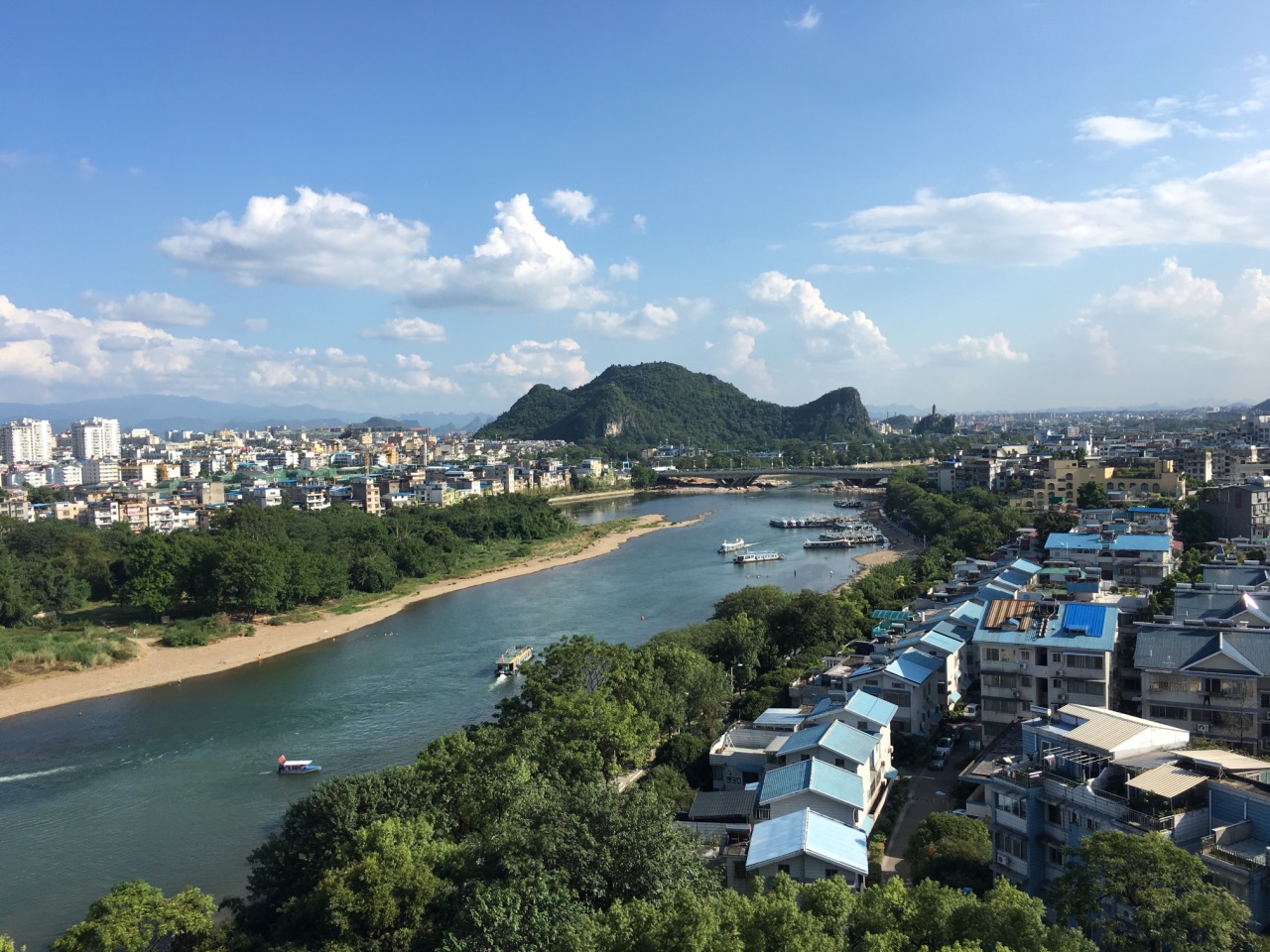 【攜程攻略】桂林象山景區景點,天氣非常好,景色也非常美,下灕江做