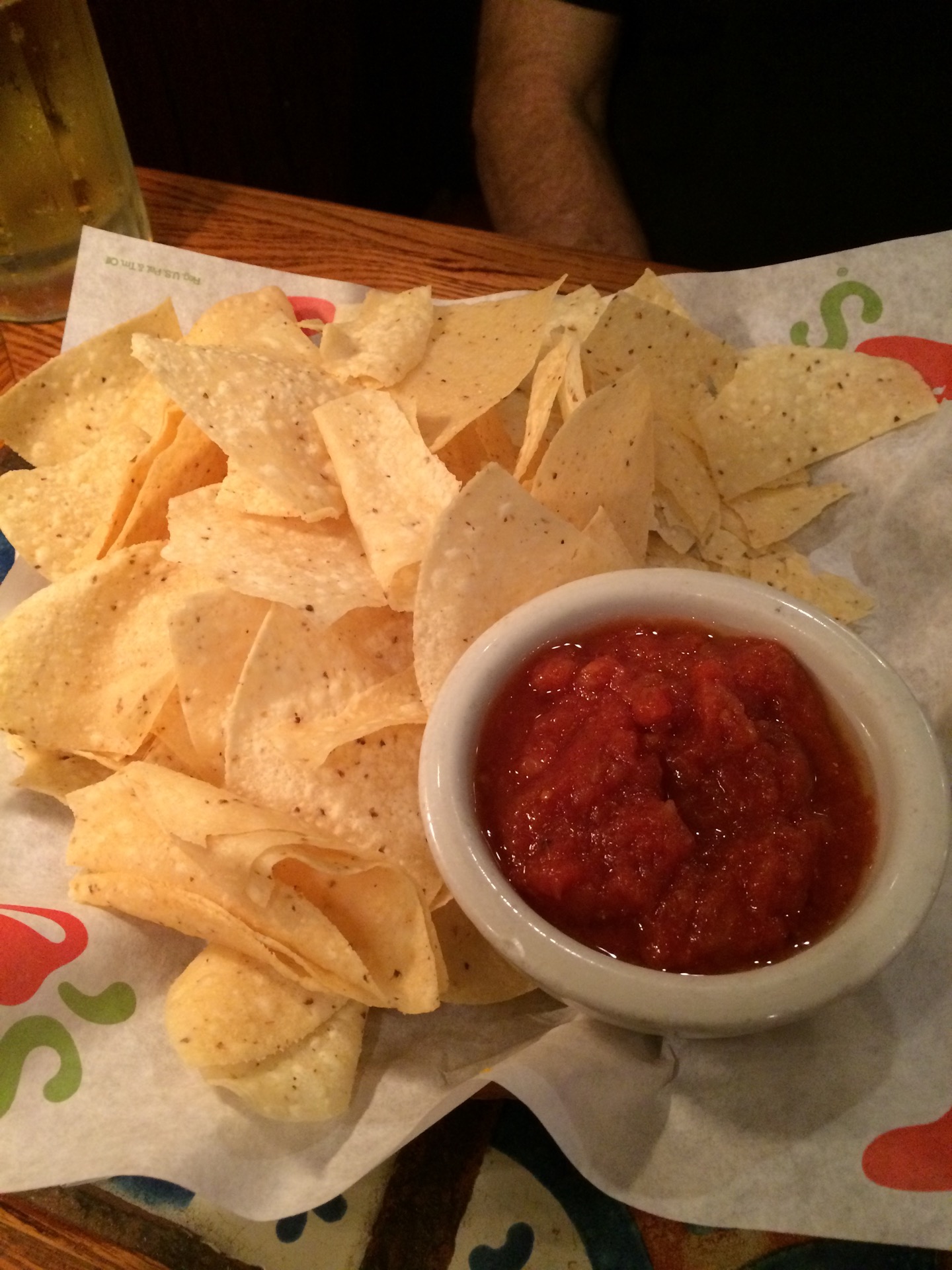 chips and salsa!  yum!