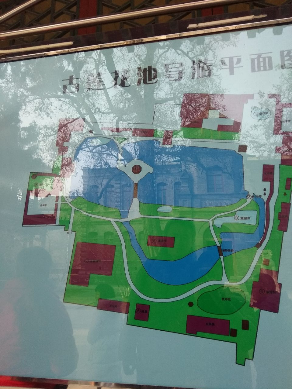 古莲花池游览路线图图片