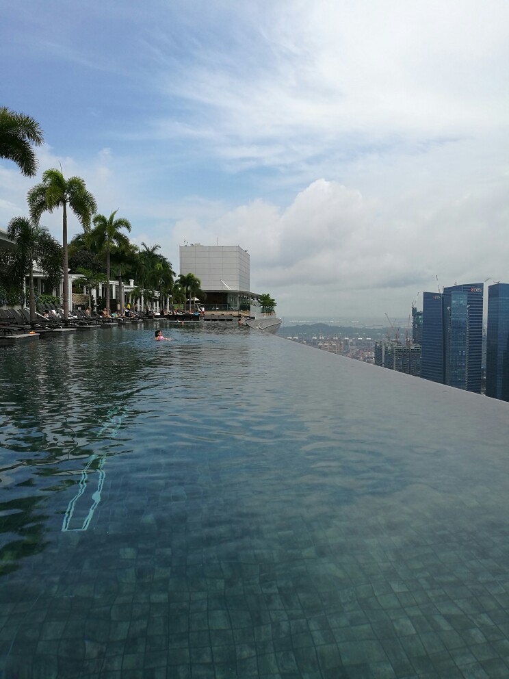 滨海湾金沙酒店游泳池图片