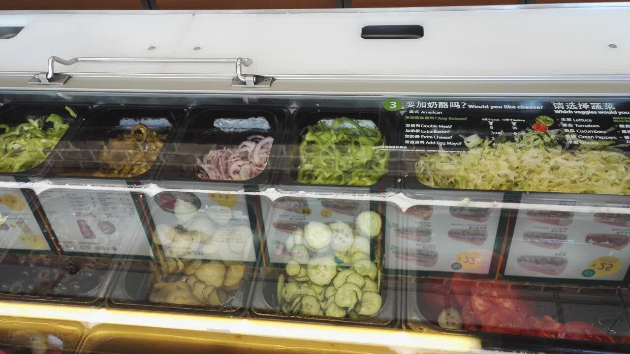 2021赛百味subway(印象城店)美食餐厅,不油腻,低脂肪,蔬菜新鲜,