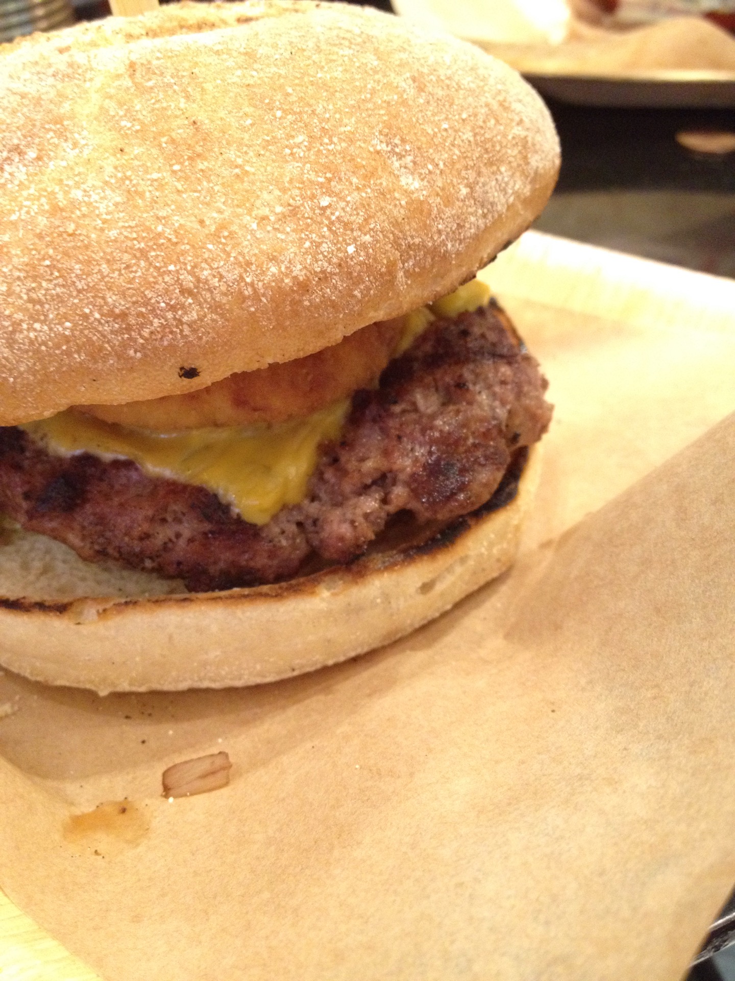 red hot chili burger