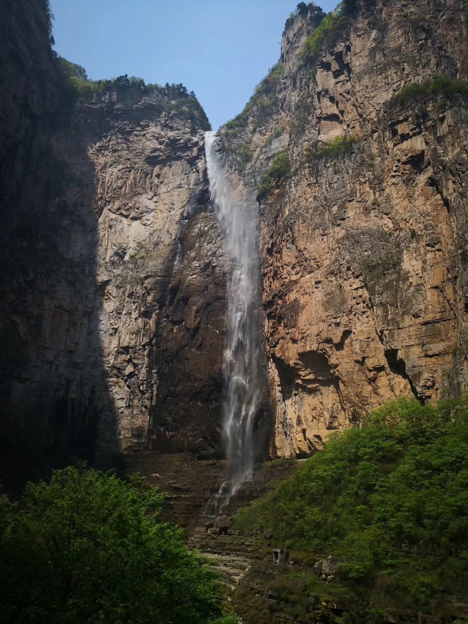 焦作云台山泉瀑峡图片
