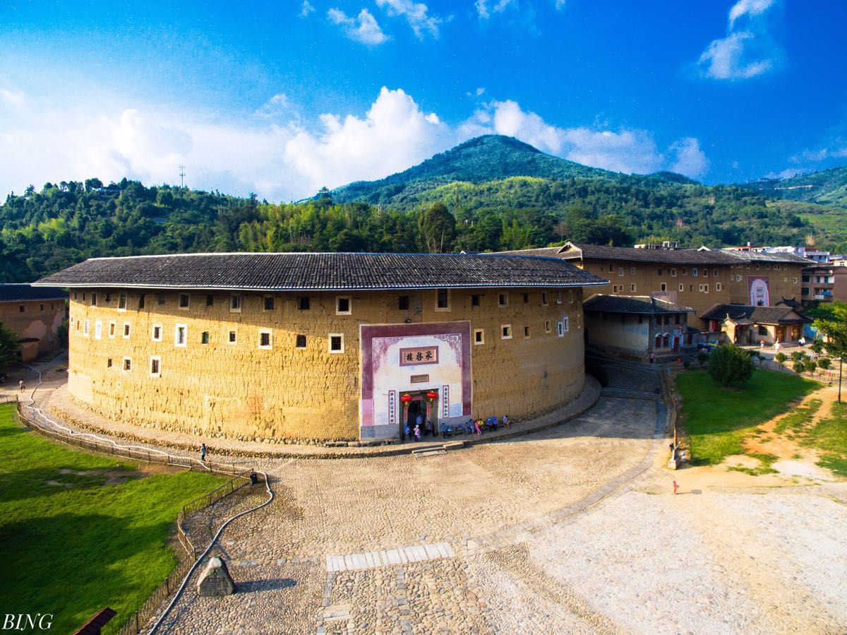 永定高北土楼群,永定土楼世界文化遗产,五a级的旅游景区,独一无二的