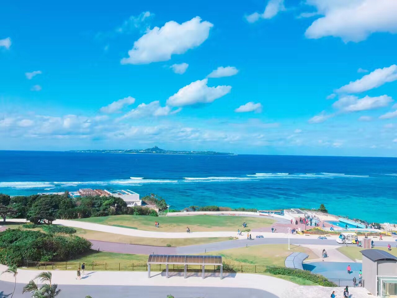 冲绳万座毛 古宇利岛 海洋博公园 冲绳美丽海水族馆一日游【赠送水族