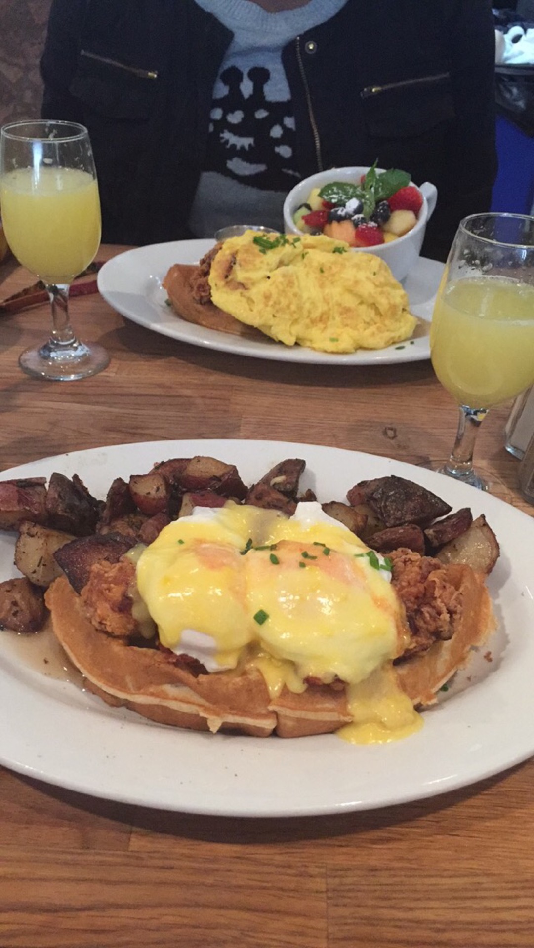 amazingchickenandwaffleeggsbenedictwith