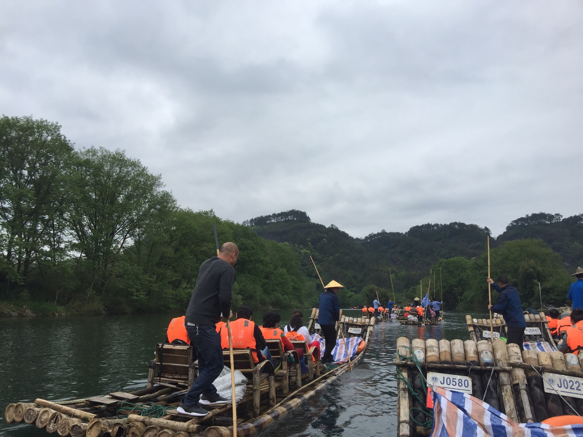 九曲溪竹筏漂流旅遊景點攻略圖