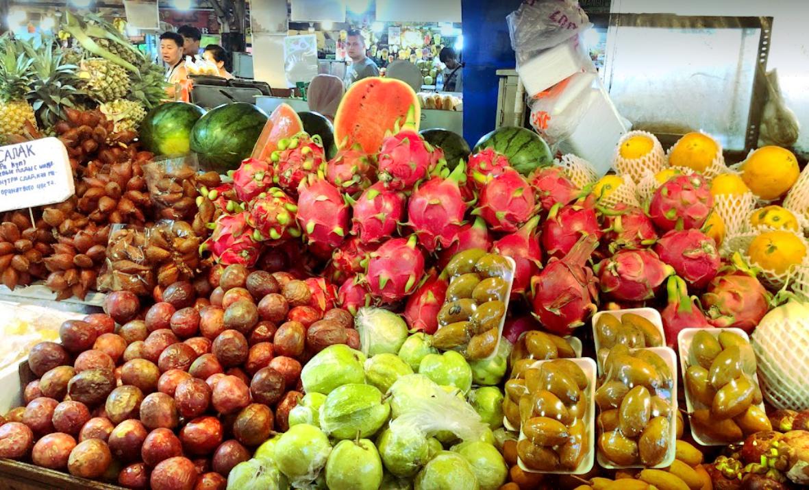 普吉岛巴东夜市水果市场fruit market, patpong night market, phuket