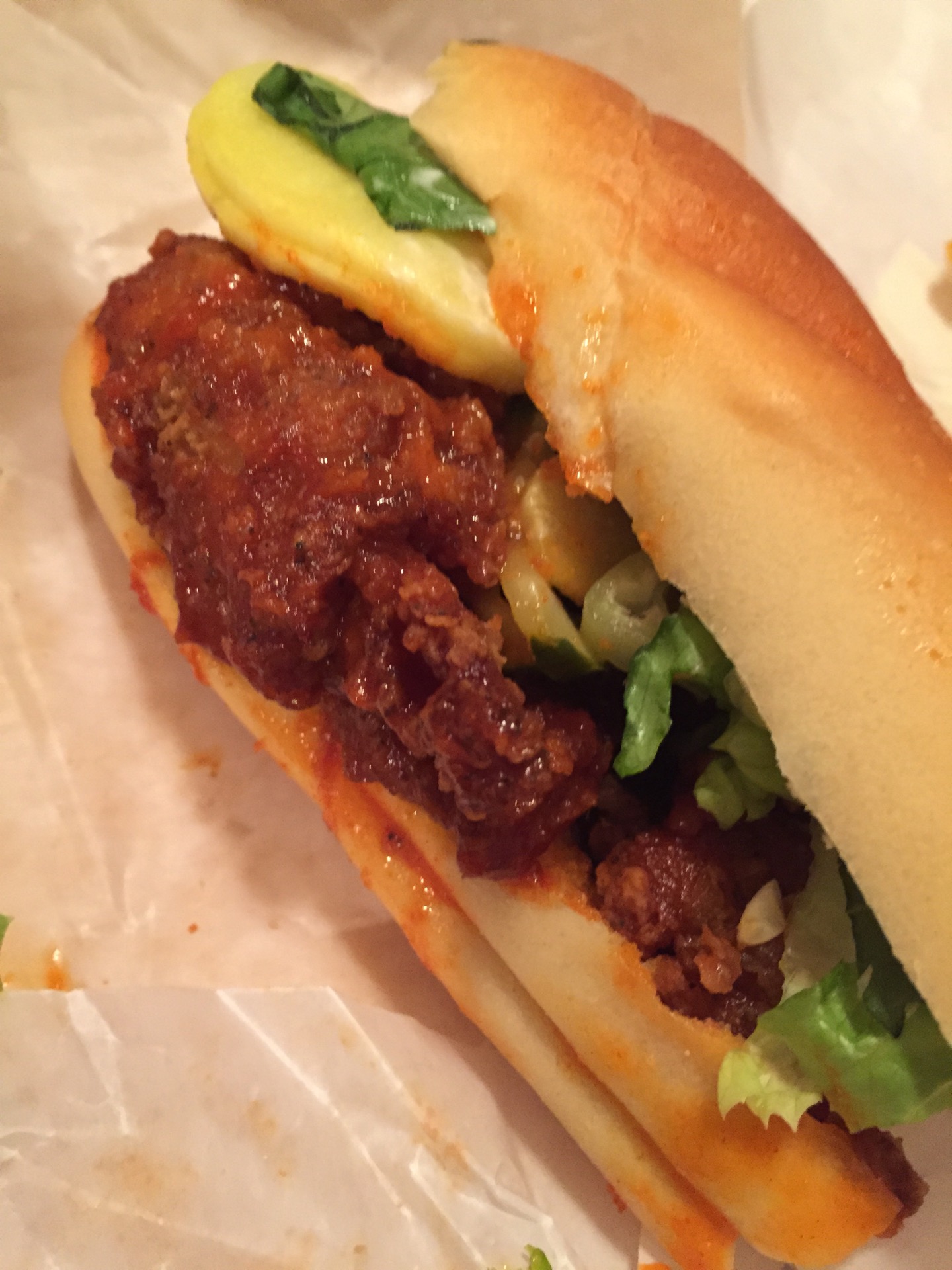 大a基隆庙口营养三明治起司香鸡排