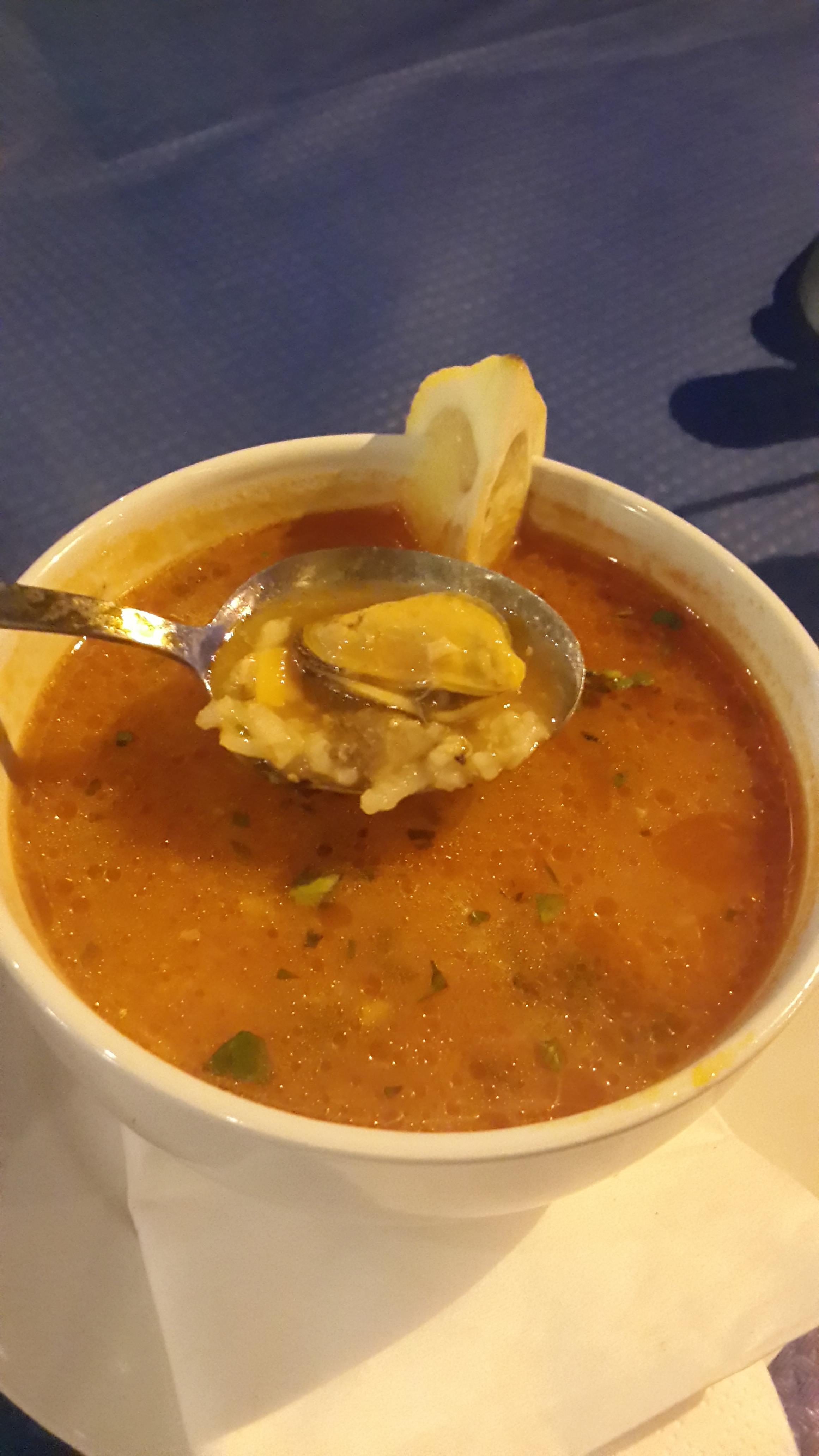 the fish soup was really great