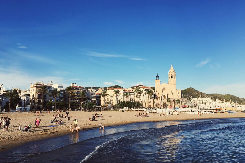 锡切斯海滩sitges beach