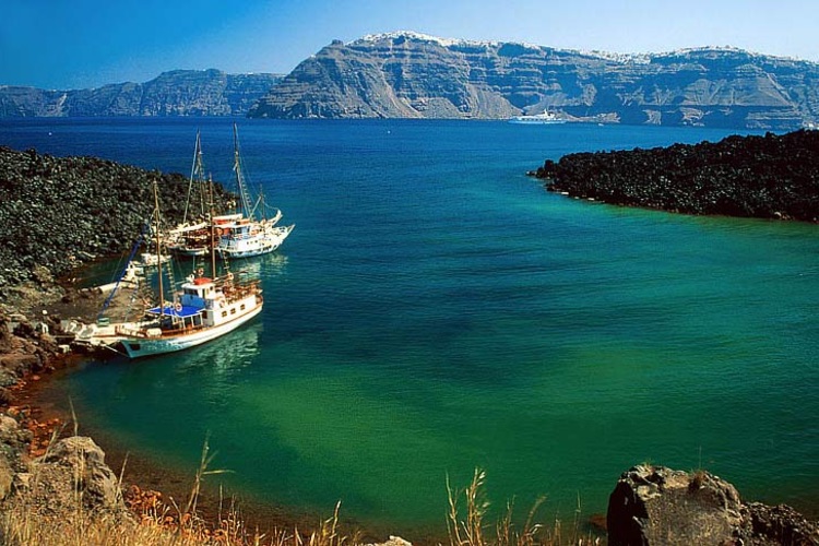 圣托里尼卡美尼火山攻略,圣托里尼卡美尼火山门票/游玩攻略/地址/图片