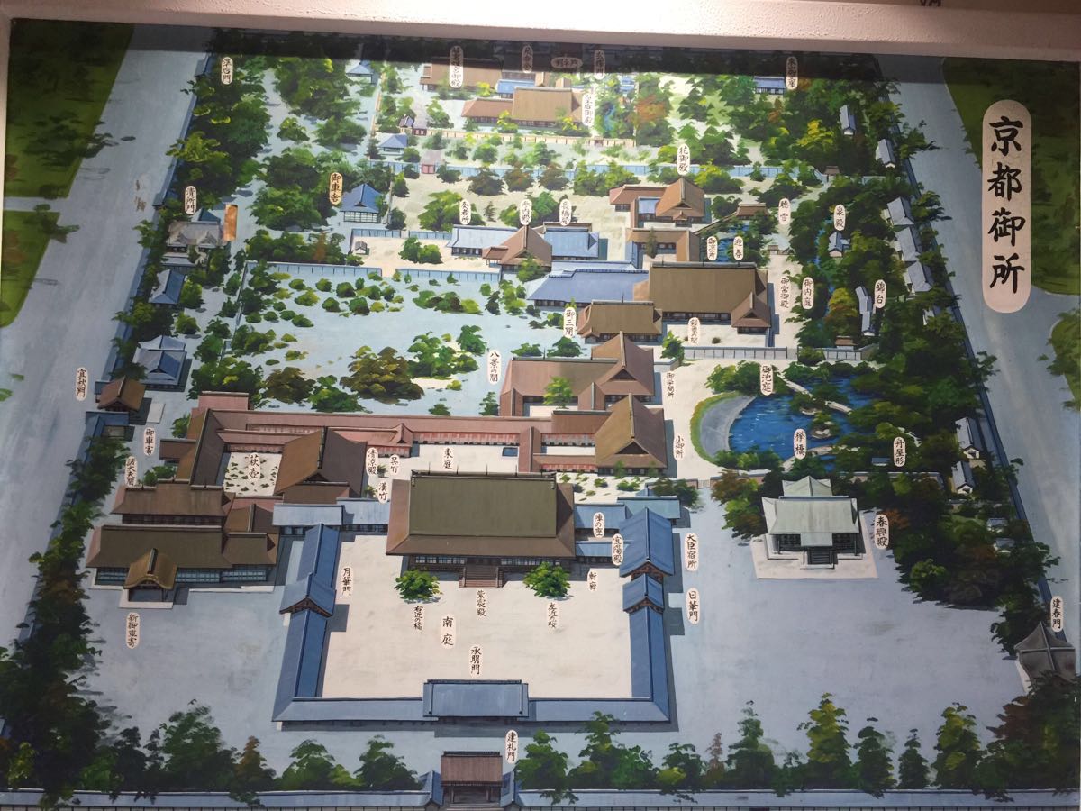 日本京都皇宫平面图图片