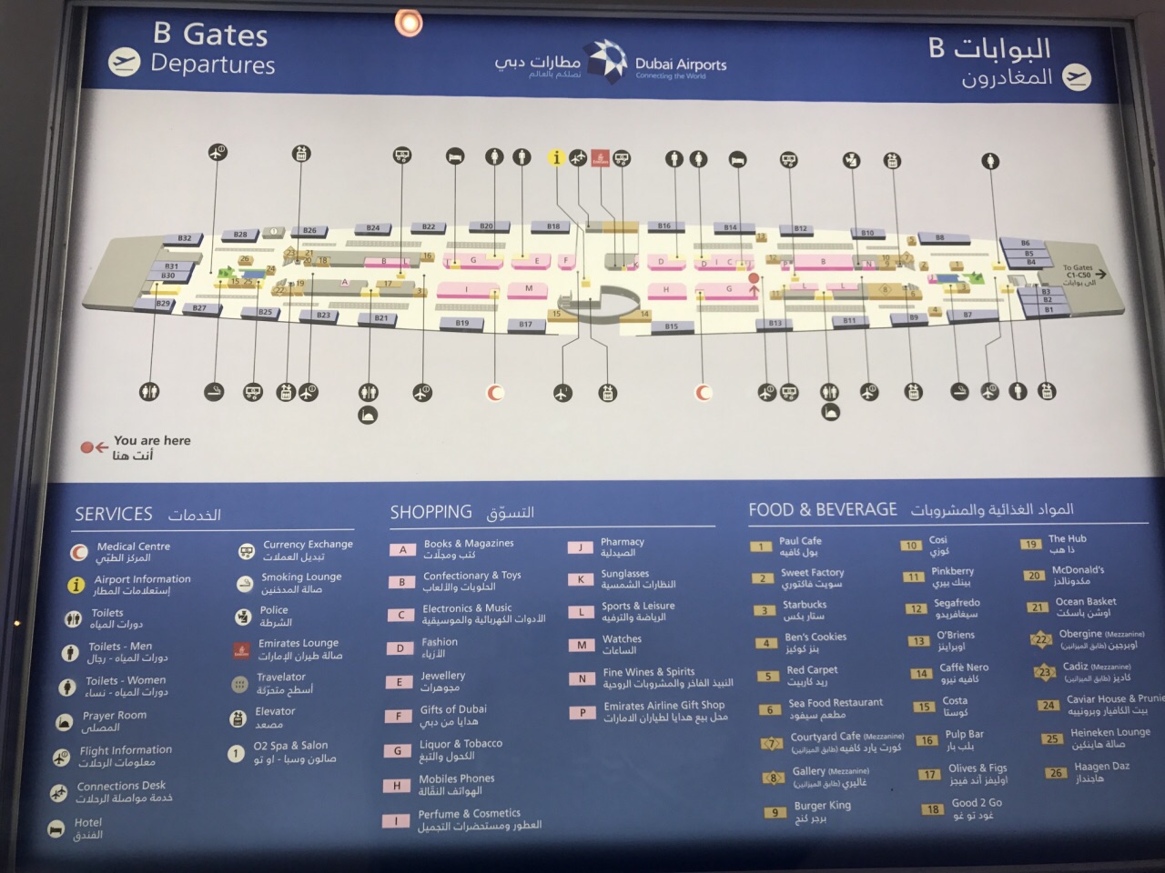 迪拜国际机场平面图图片