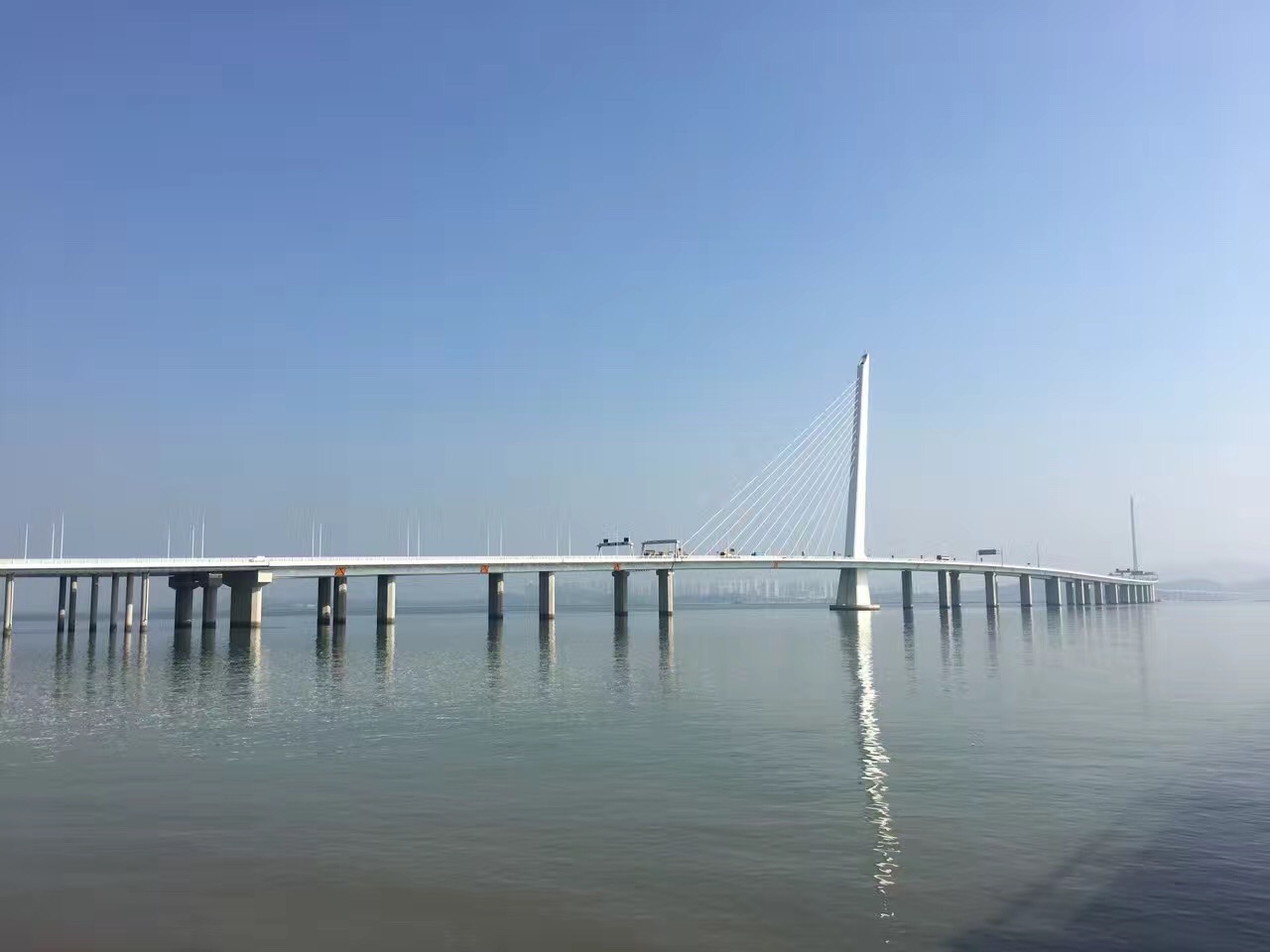 深圳湾跨海大桥风景壁纸1920x1080高清大图_彼岸桌面