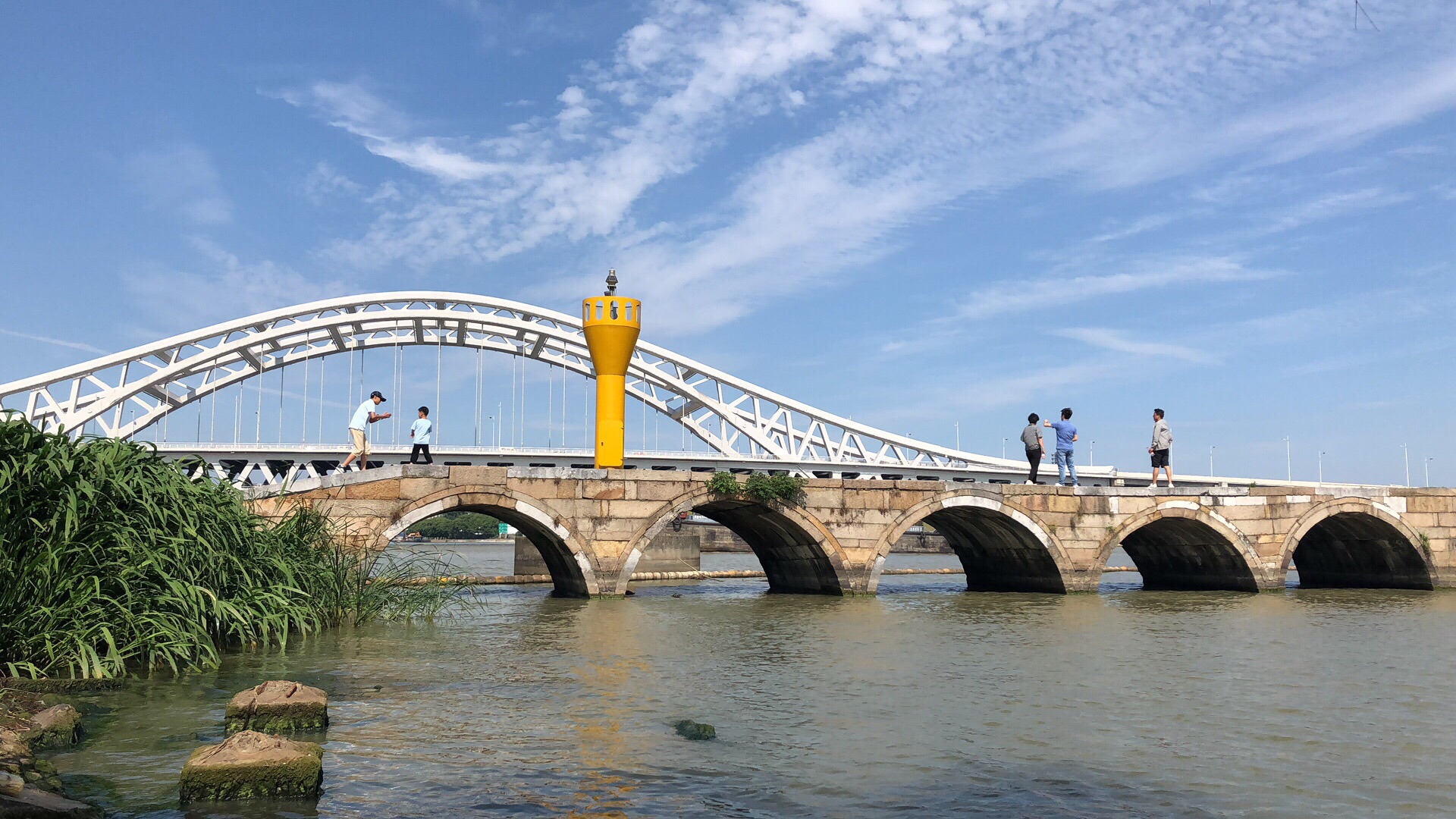 【携程攻略】苏州吴门桥景点,盘门三景之一的，吴门桥，是苏州最大的，单孔石拱桥，造型独特浑厚