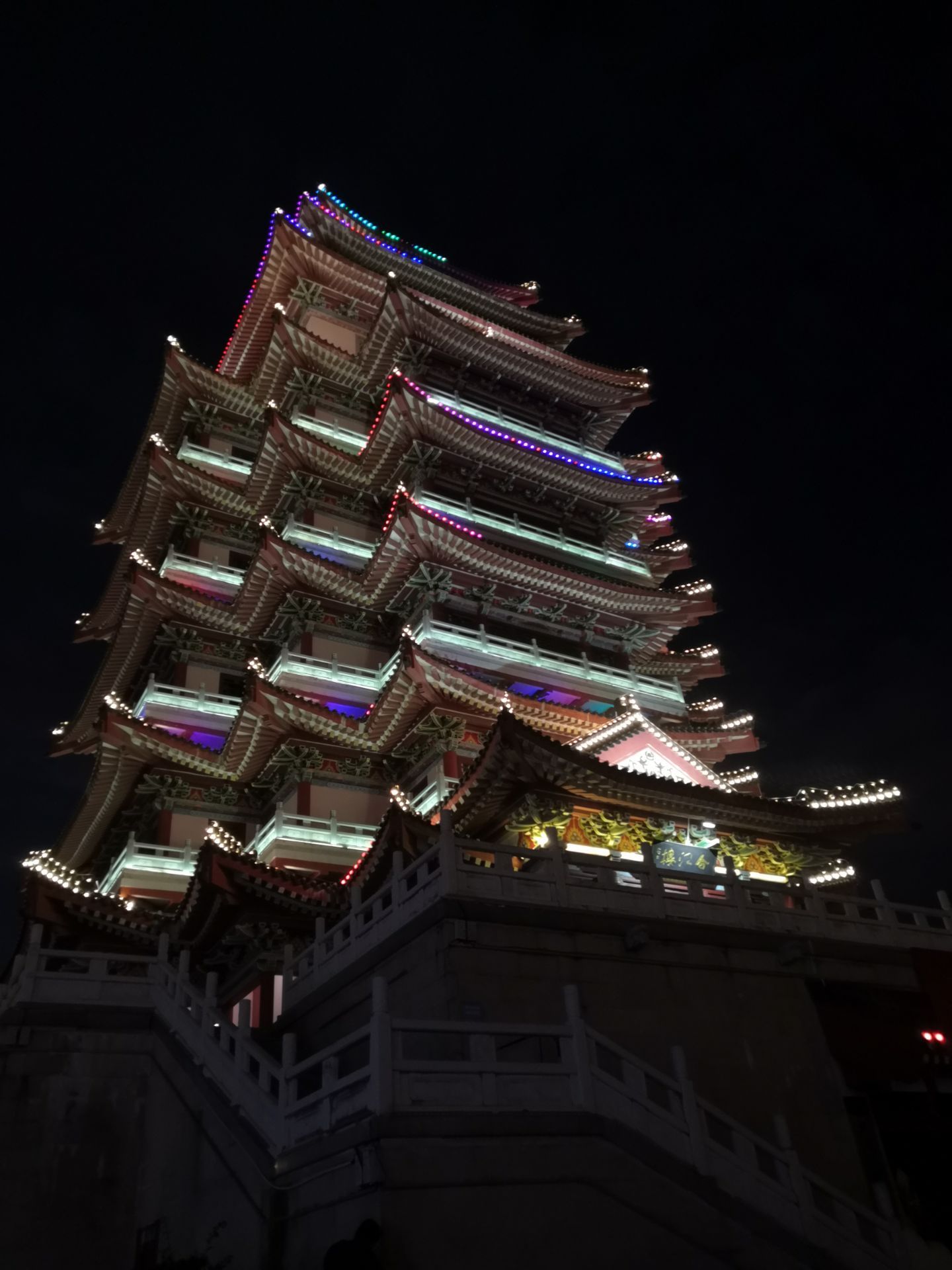 惠州合江楼夜景图片