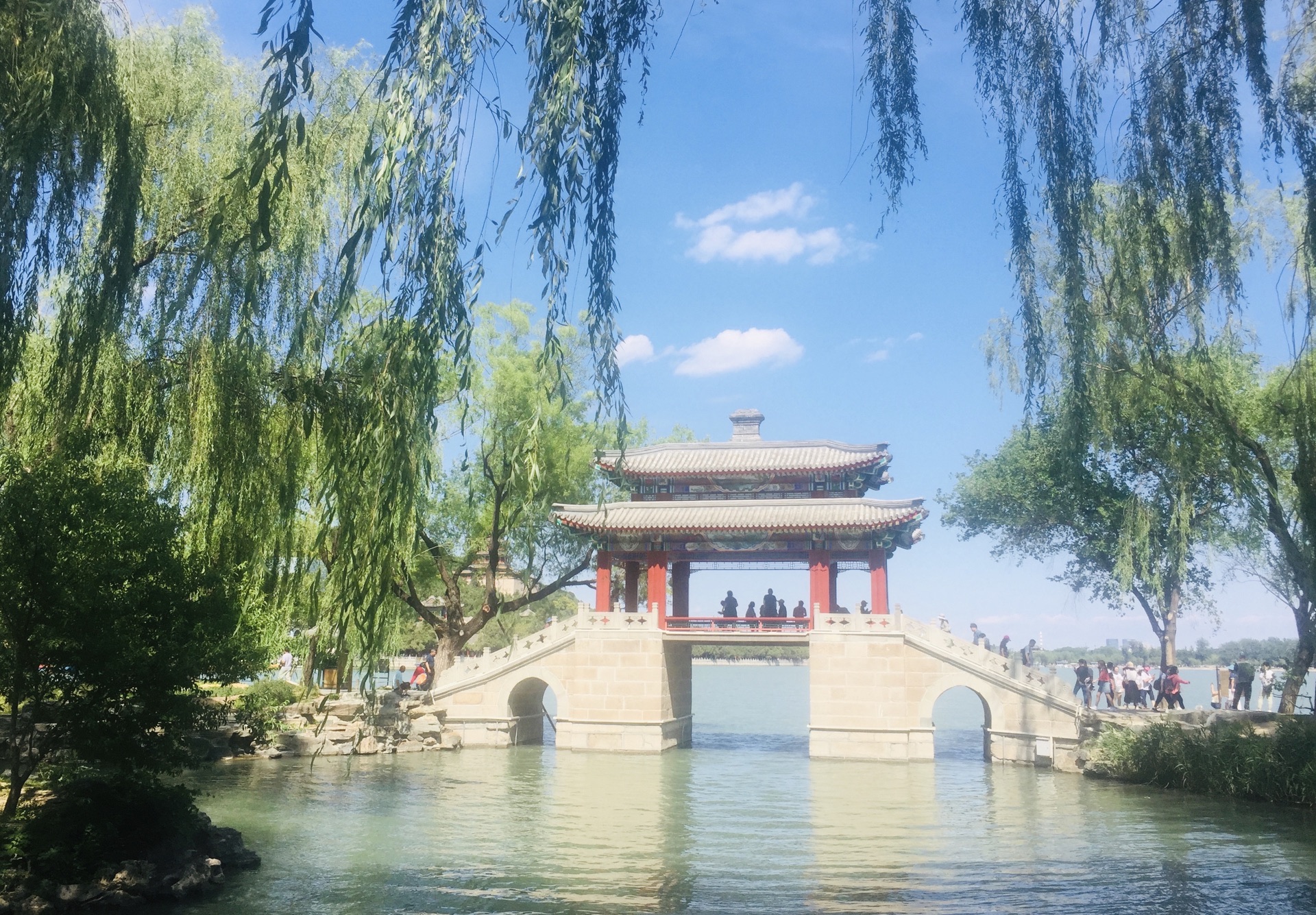 在頤和園昆明湖西堤的沿線上建有六座橋,分別為界湖橋,豳風橋,玉帶橋