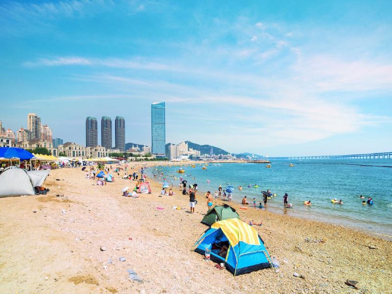 星海湾海水浴场赶海