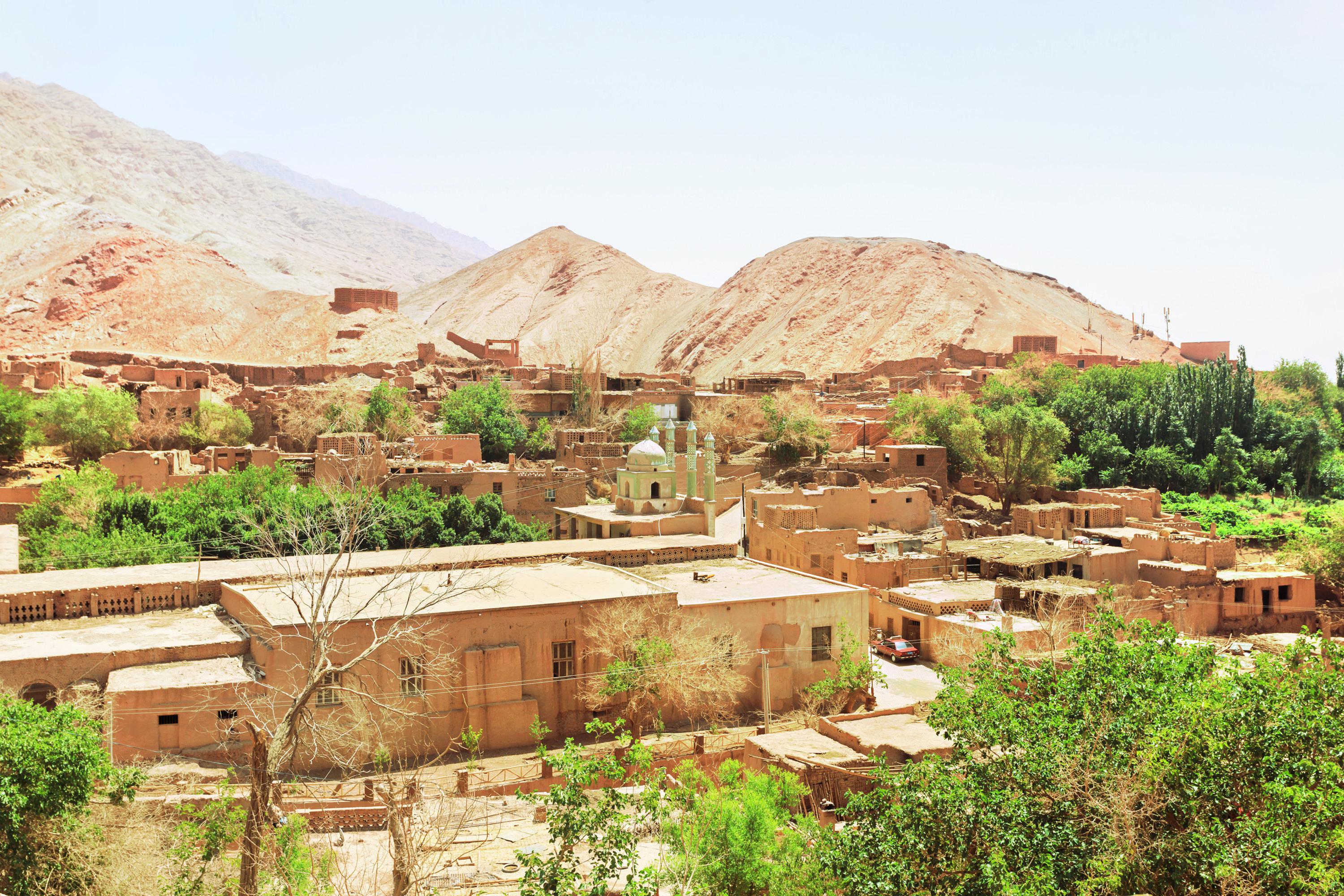 新疆吐鲁番，鄯善县巴扎村，富有地方特色的传统民居